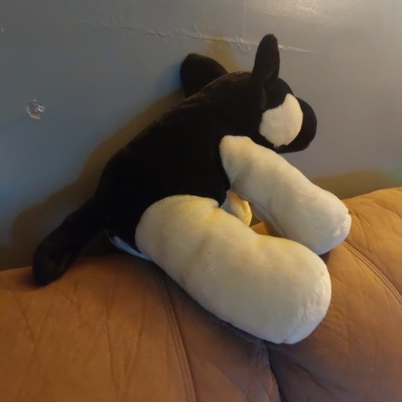 VTG 12" Commonwealth German Shepherd Puppy Dog Plush Stuffed Animal Black/Tan - Picture 5 of 11